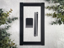 Load image into Gallery viewer, Recycled Acrylic Mini Loom -Matte Black