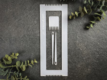 Load image into Gallery viewer, Recycled Acrylic Bookmark/Bracelet Loom -Frosted White