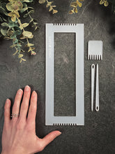 Load image into Gallery viewer, Recycled Acrylic Bookmark/Bracelet Loom -Frosted White