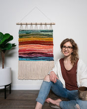 Load image into Gallery viewer, Rainbow Woven Wall Hanging
