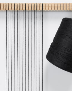 4/8 Black Cotton Warp String