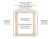 Load image into Gallery viewer, Beginners Weaving Kit in Off White, Grey/Blue, and Graphite