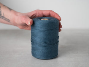 4/8 Denim Blue Cotton Warp String