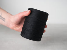 Load image into Gallery viewer, 4/8 Black Cotton Warp String
