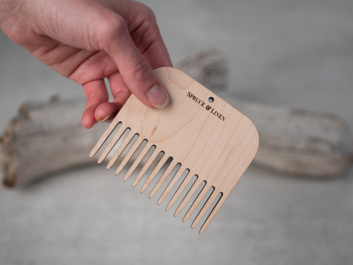Weaving Comb – Spruce & Linen