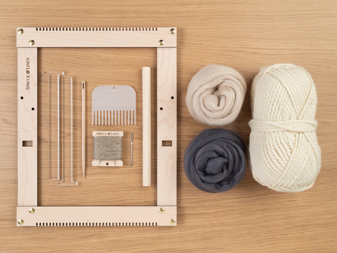 Beginner's Weaving Kit - Natural, Beige, Grey