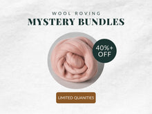Load image into Gallery viewer, Wool Roving Mystery Bundle (roll ends and scraps)