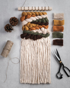 Earthy Tones Woven Wall Hanging