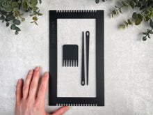 Load image into Gallery viewer, Recycled Acrylic Mini Loom -Matte Black