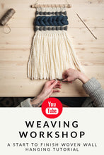 Load image into Gallery viewer, Beginner Weaving Kit in Black, Monochrome Mix &amp; Off White