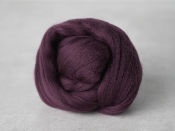 Purple Merino Wool Roving