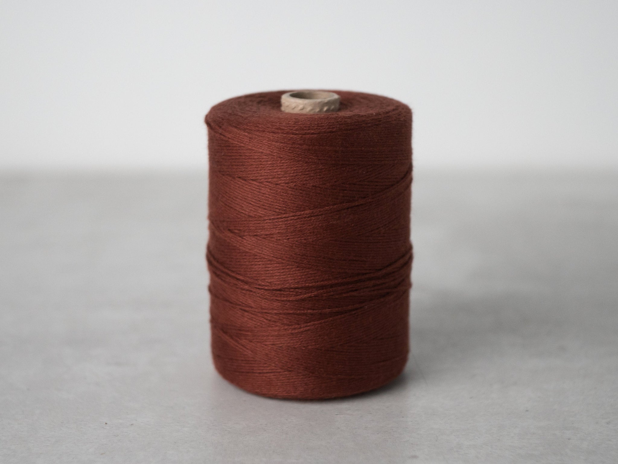 Weird Brown String 4/8 Rust Brown Cotton Weaving String β Spruce & Linen