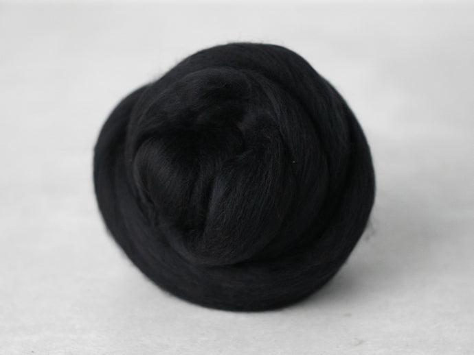 Black Merino Wool Roving