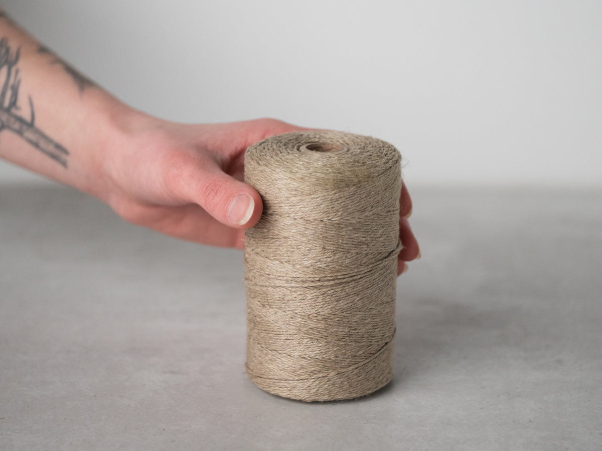 4/12 Natural Linen Warp String – Spruce & Linen