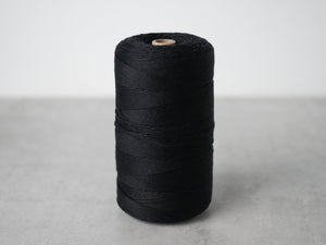 8/8 Black Cotton Warp String