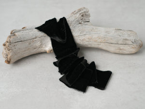 Black Silk Velvet Ribbon